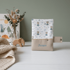 Protège carnet de santé bébé personnalisé prénom motif Taureau astrologie fait main France.