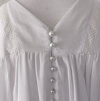 Robe de baptême fille à manches longues – Adèle